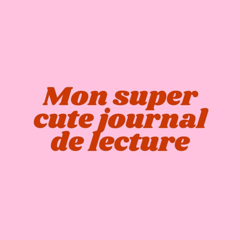 Créer un journal de lecture papier (partie 1)