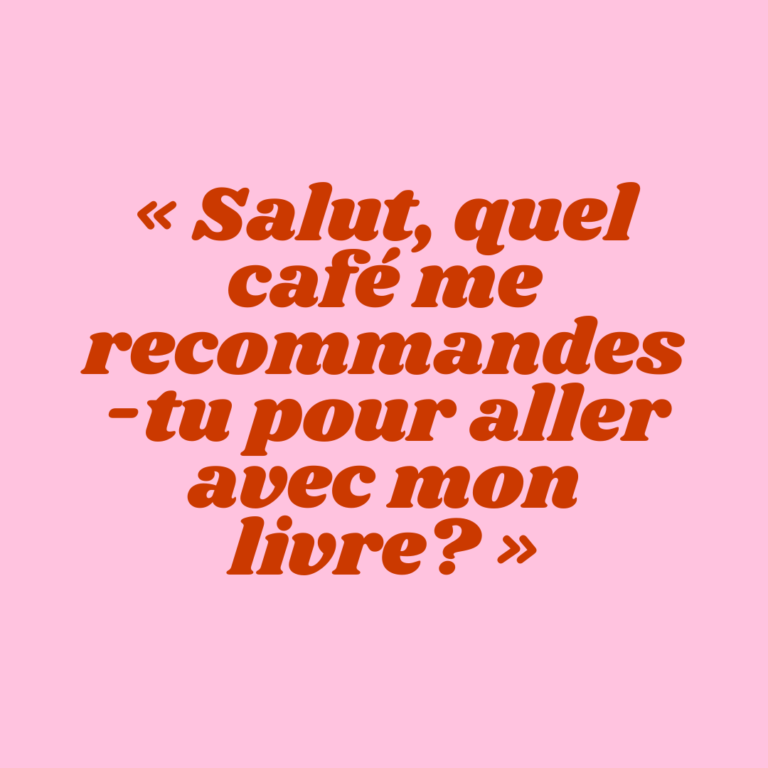 Un livre et un p’tit café (indépendant) à la main